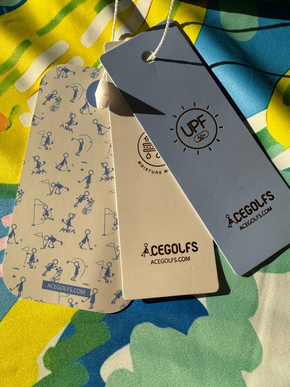 ACEGOLFS Colorful Golf Tennis Dress XL UPF50 Pockets NWT - Picture 7 of 8